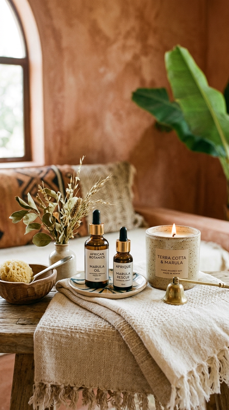 Artisanal Botanical Oils & Luxury Candle