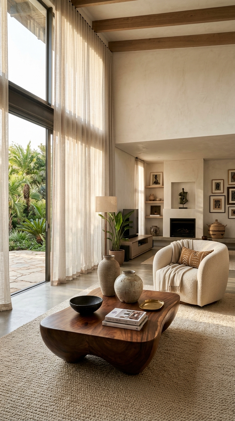Contemporary African Luxury Living & Curtains